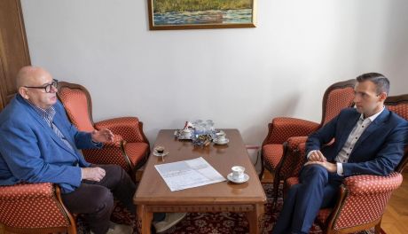 Wicemarszałek w Ciechanowie. Spotkał się z Prezydentem i Klubem Seniora
