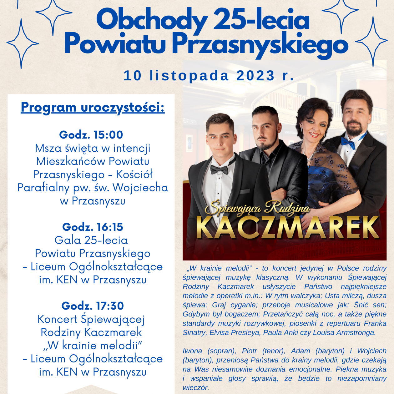 Srebrny jubileusz powiatu przasnyskiego
