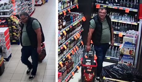 Kradzież w markecie uchwycona na kamerze 