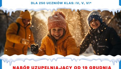 Rusza nabór uzupełniający na zimowiska dla dzieci z 90% dofinansowaniem od miasta 