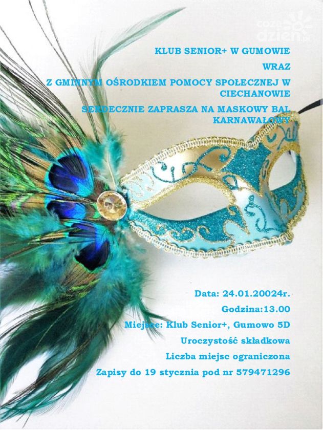 Zapisy na karnawałowy bal maskowy 