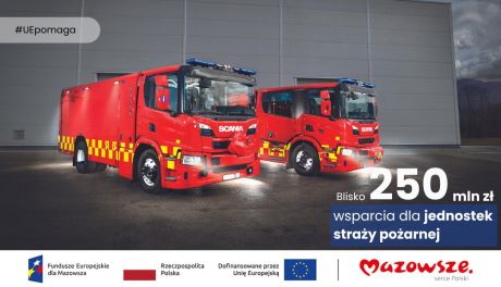 Rekordowe wsparcie unijne dla mazowieckich OSP