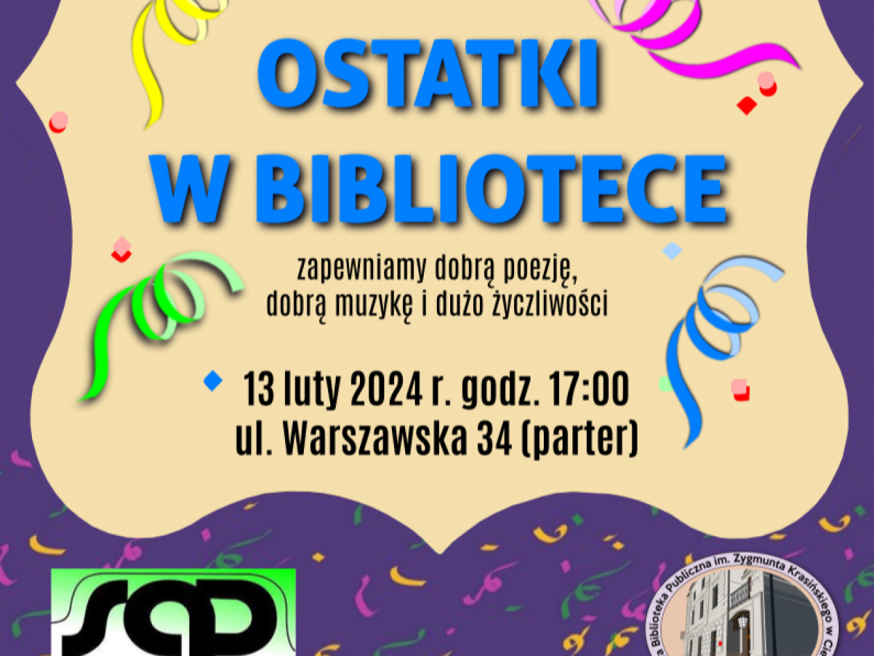 Spędź ostatki w bibliotece