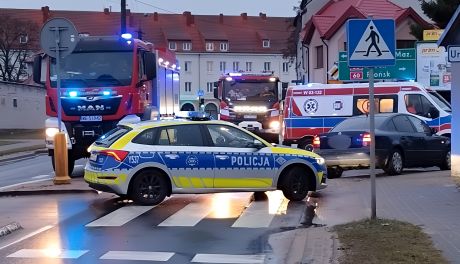 Potrącenie pieszej na ul. Wojska Polskiego w Ciechanowie