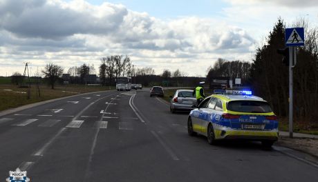Wypadek na przejściu dla pieszych w Mławie