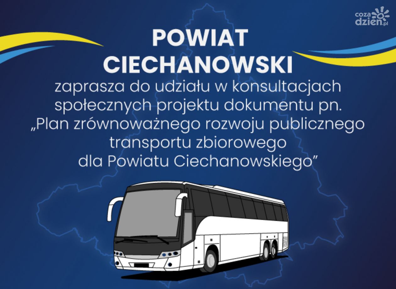 Weź udział w planowaniu przyszłości transportu w Powiecie Ciechanowskim