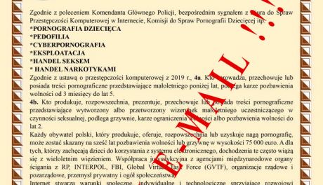 Ostrzeżenie przed nową falą cyberprzestępczości: Fałszywe wiadomości od Komendanta Głównego Policji