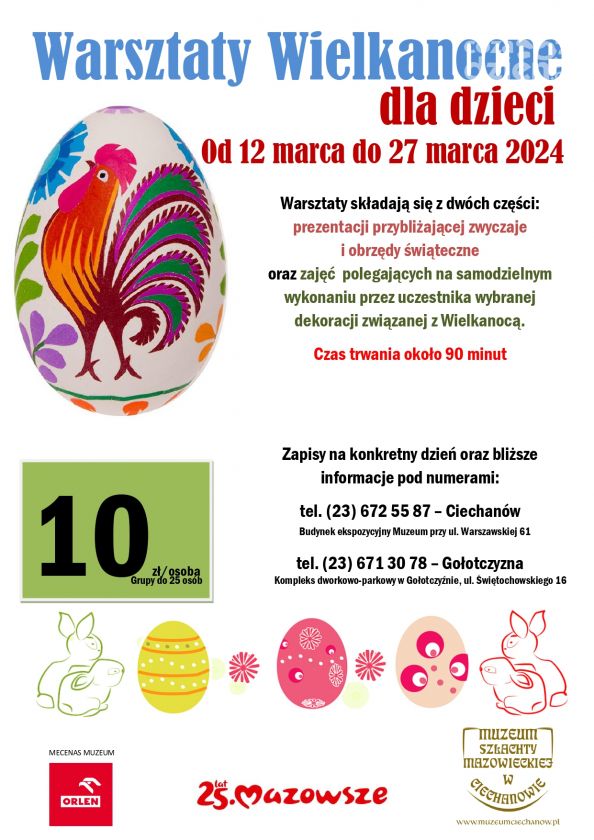 Warsztaty Wielkanocne dla dzieci - trwają zapisy 