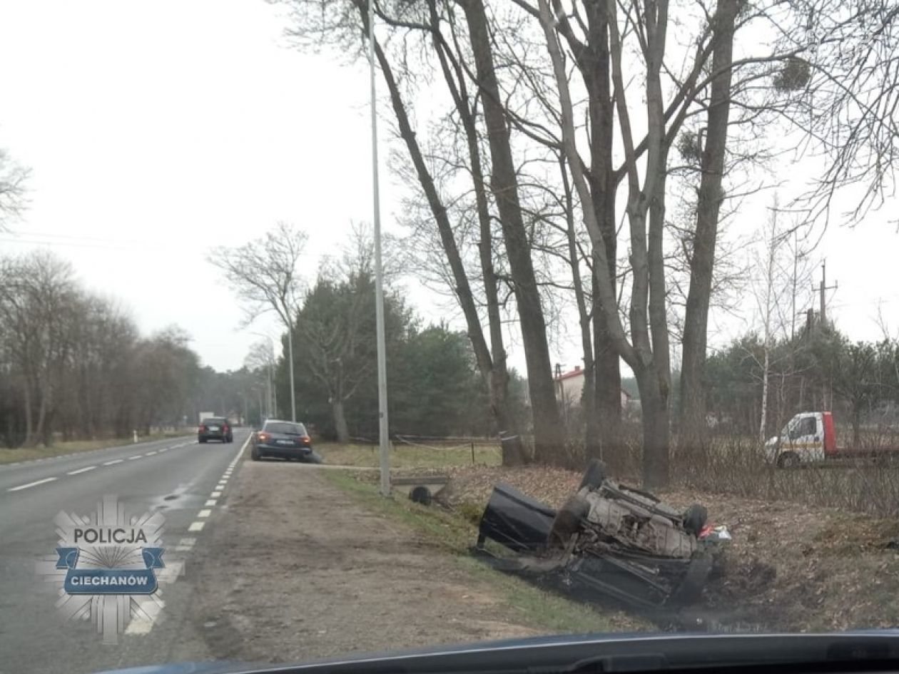Wypadek w Ościsłowie! Co zrobił kierowca Audi?