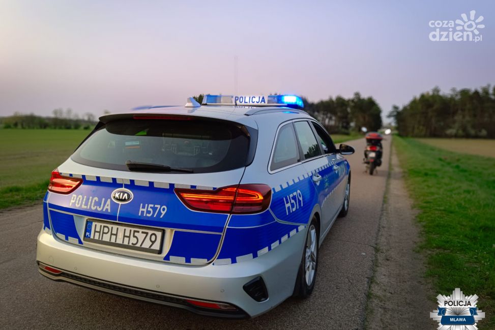 16-latek zatrzymany za jazdę motocyklem w Ciechanowie!