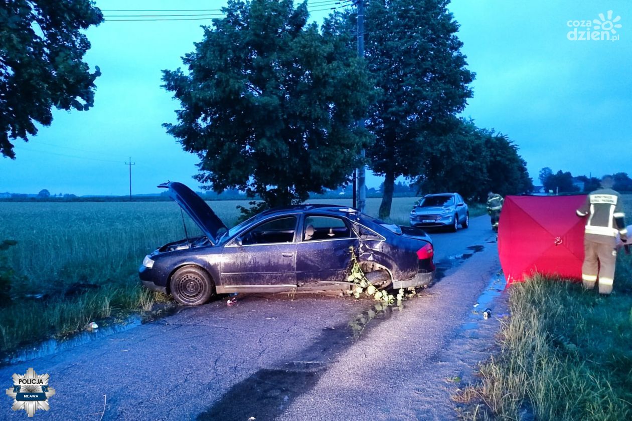 Wypadek śmiertelny w powiecie mławskim