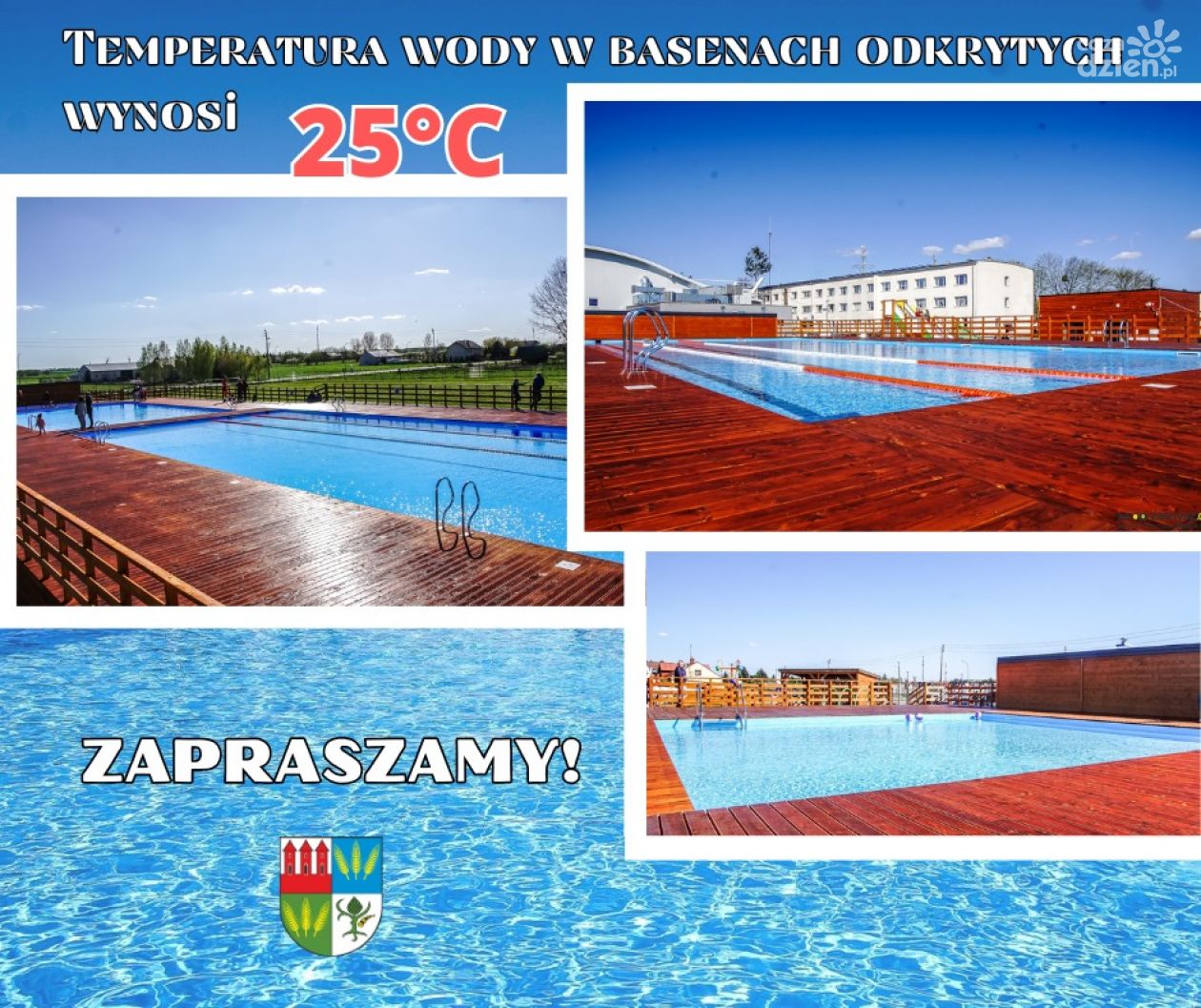 Letni wypoczynek na odkrytych basenach w Przasnyszu