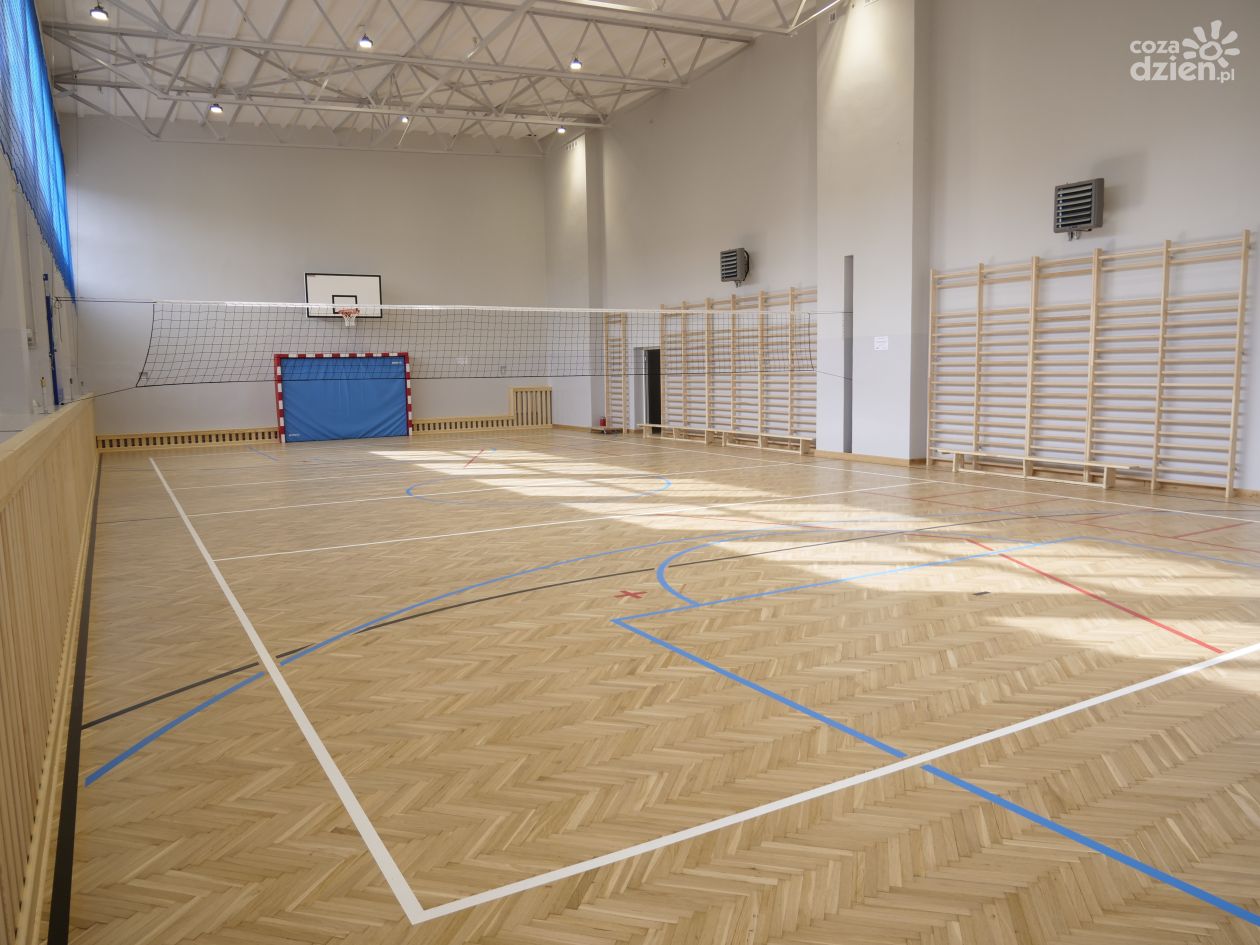 Zmodernizowana sala gimnastyczna w SOSW w Mławie