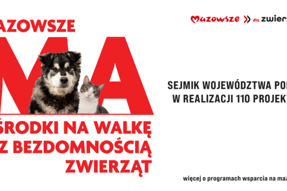1,5 mln zł na 110 projektów związanych ze zwierzętami