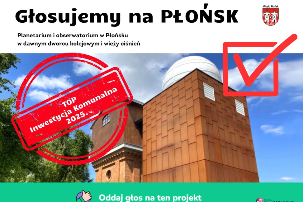 Planetarium w Płońsku walczy o tytuł Top Inwestycji Komunalnej 2025