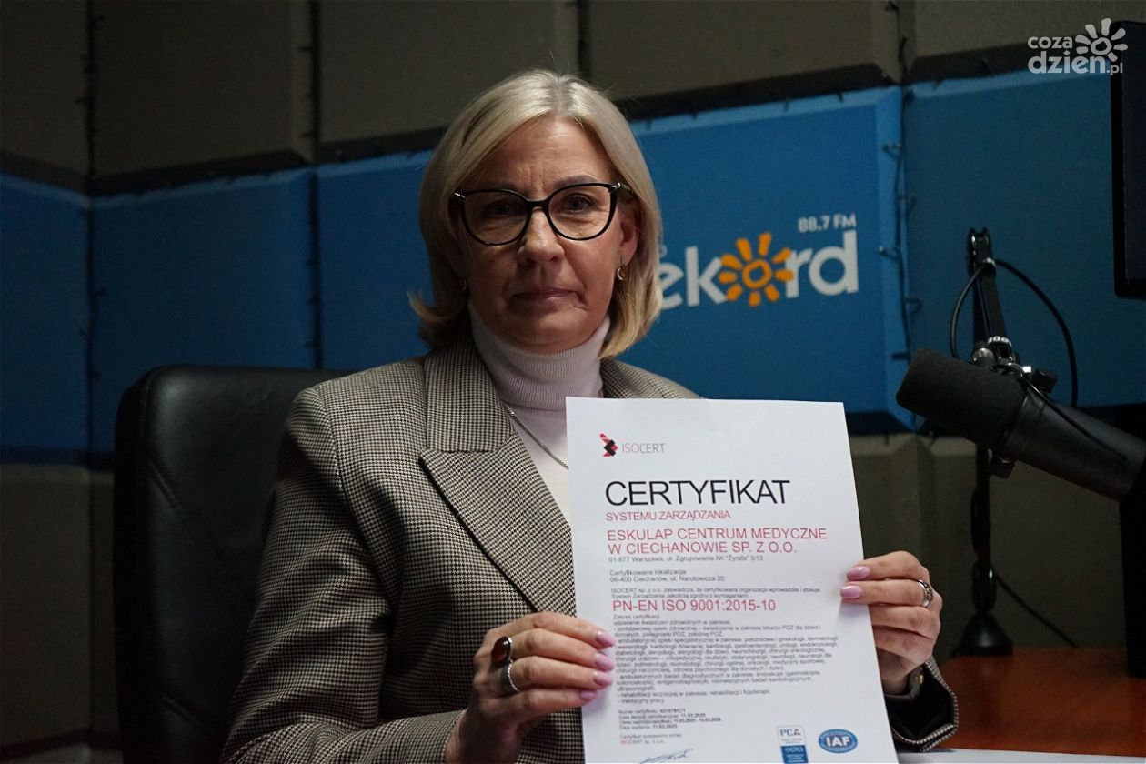 Artykuł sponsorowany. Ciechanowski Eskulap z certyfikatem ISO.