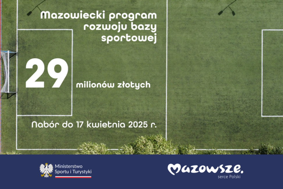 Ponad 29 milionów zł na sport na Mazowszu! Ostatnie dni na składanie wniosków