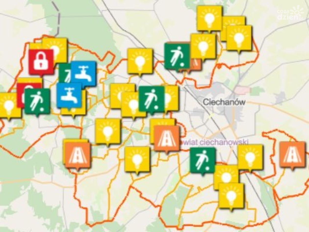 Gmina Ciechanów ma elektroniczną mapę inwestycji
