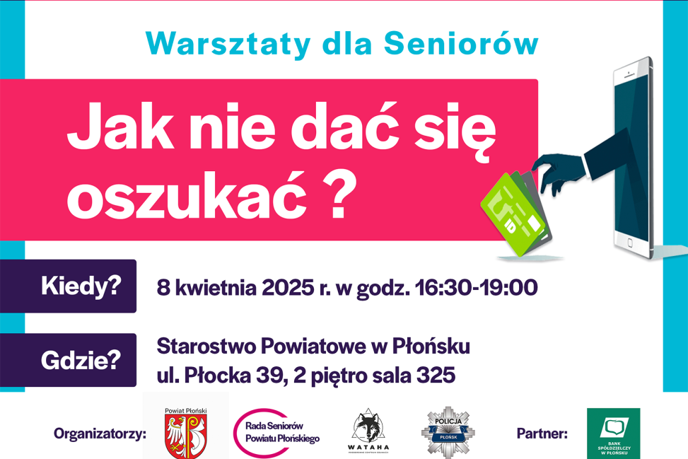 Warsztaty dla seniorów w Płońsku. Jak nie dać się oszukać „na wnuczka”?