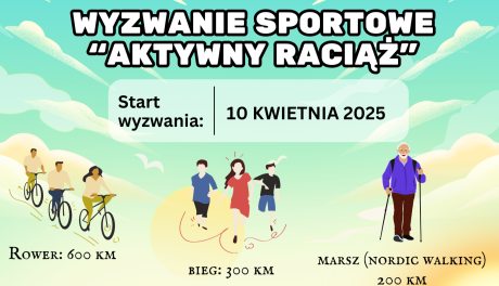 Aktywny Raciąż 2025: Rowerem, biegiem lub marszem odkryj gminę i zdobądź medal!