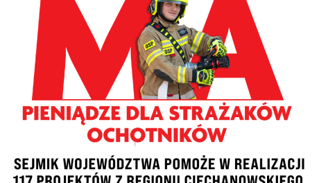Mazowsze pomaga ochotnikom - nowe wozy i sprzęt dla strażaków z regionu ciechanowskiego