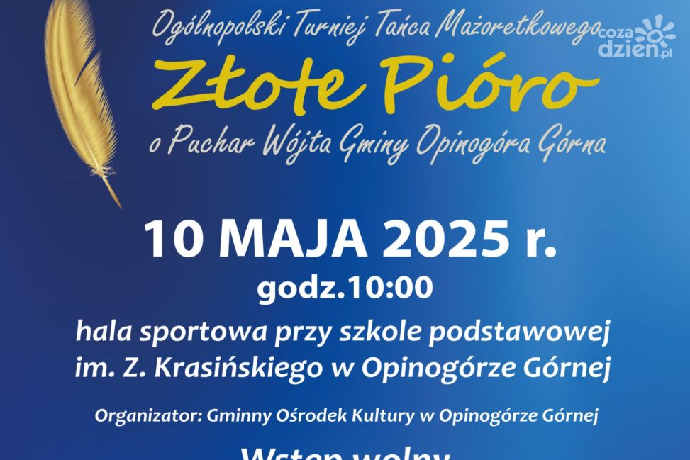 Ogólnopolski Turniej "Złote Pióro" w Opinogórze Górnej - zobacz mażoretki z całego kraju