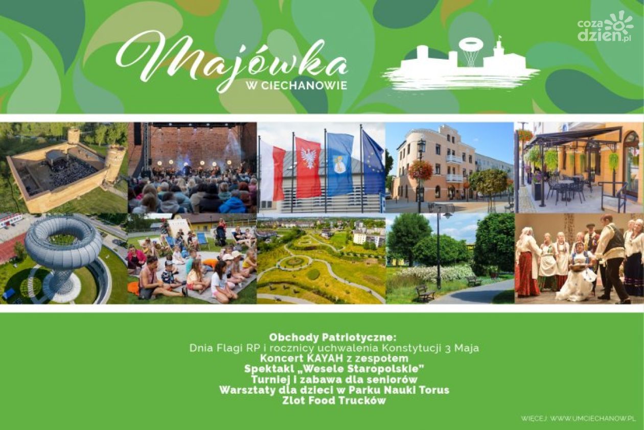 Majówka w Ciechanowie? Zobacz plan