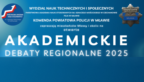Debata w Mławie - policja i nauka razem dla bezpieczeństwa lokalnego i lepszego transportu
