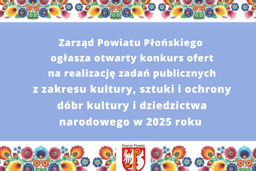 Rekordowe 55 tys. zł na kulturę w powiecie płońskim – nabór wniosków trwa