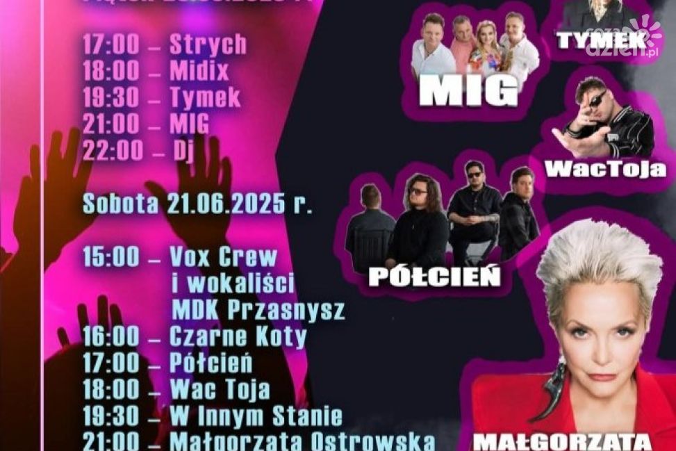 Dni Przasnysza 2025: Dwudniowe święto miasta już 20 i 21 Czerwca!