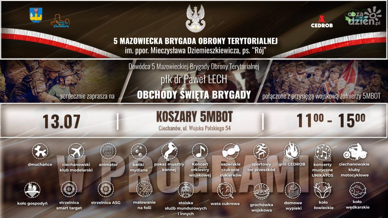 W planach przysięga, pokazy, atrakcje dla rodzin - 5 MBOT będzie świętować