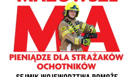 Mazowsze dla straży pożarnych 2025: Ponad 1,2 mln zł wsparcia dla 31 gmin i niemal 100 jednostek OSP